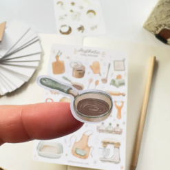 Lettoon Sticker Sheet - Aesthetic Cosy Kitchen