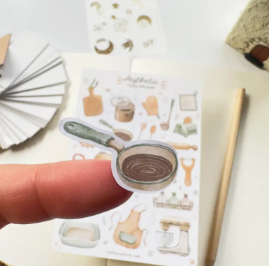 Lettoon Sticker Sheet - Aesthetic Cosy Kitchen