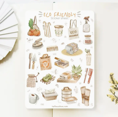Lettoon Sticker Sheet - Eco Friendly
