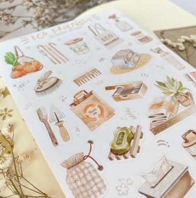 Lettoon Sticker Sheet - Eco Friendly