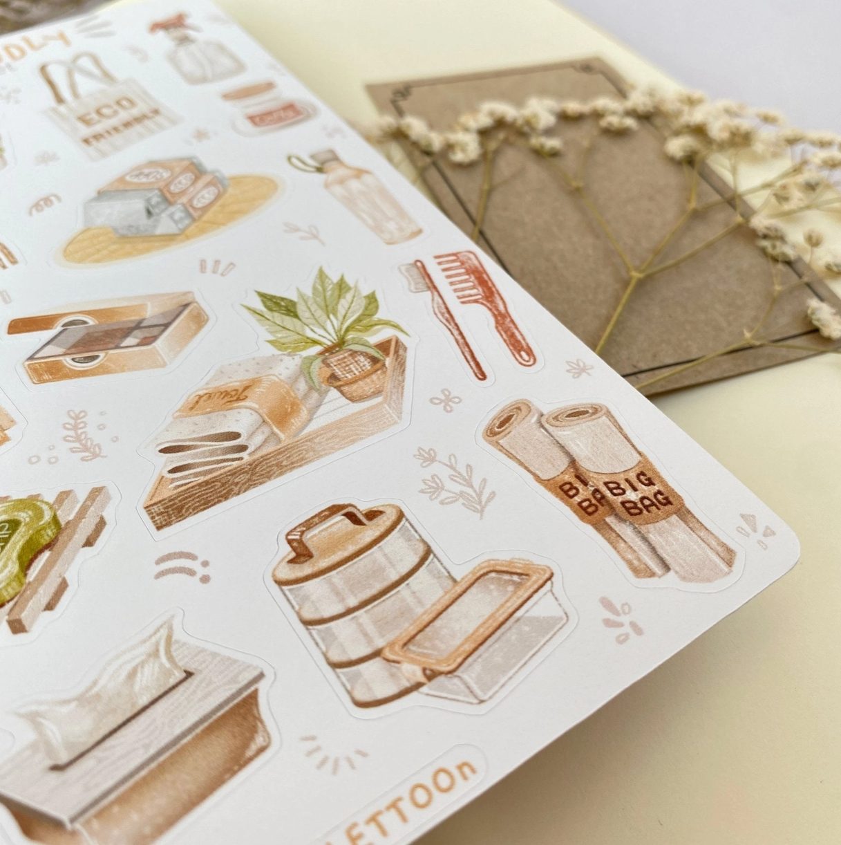 Lettoon Sticker Sheet - Eco Friendly