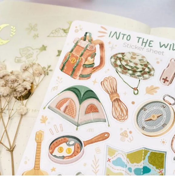 Lettoon Sticker Sheet - Into The Wild