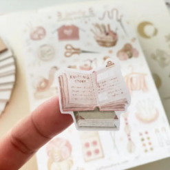 Lettoon Sticker Sheet - Lovely Knitting & Crochet