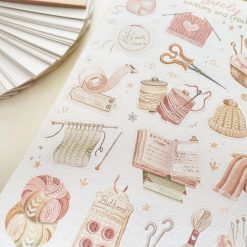 Lettoon Sticker Sheet - Lovely Knitting & Crochet