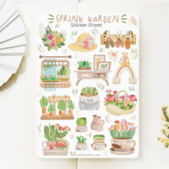 Lettoon Sticker Sheet - Spring Garden