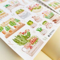 Lettoon Sticker Sheet - Spring Garden