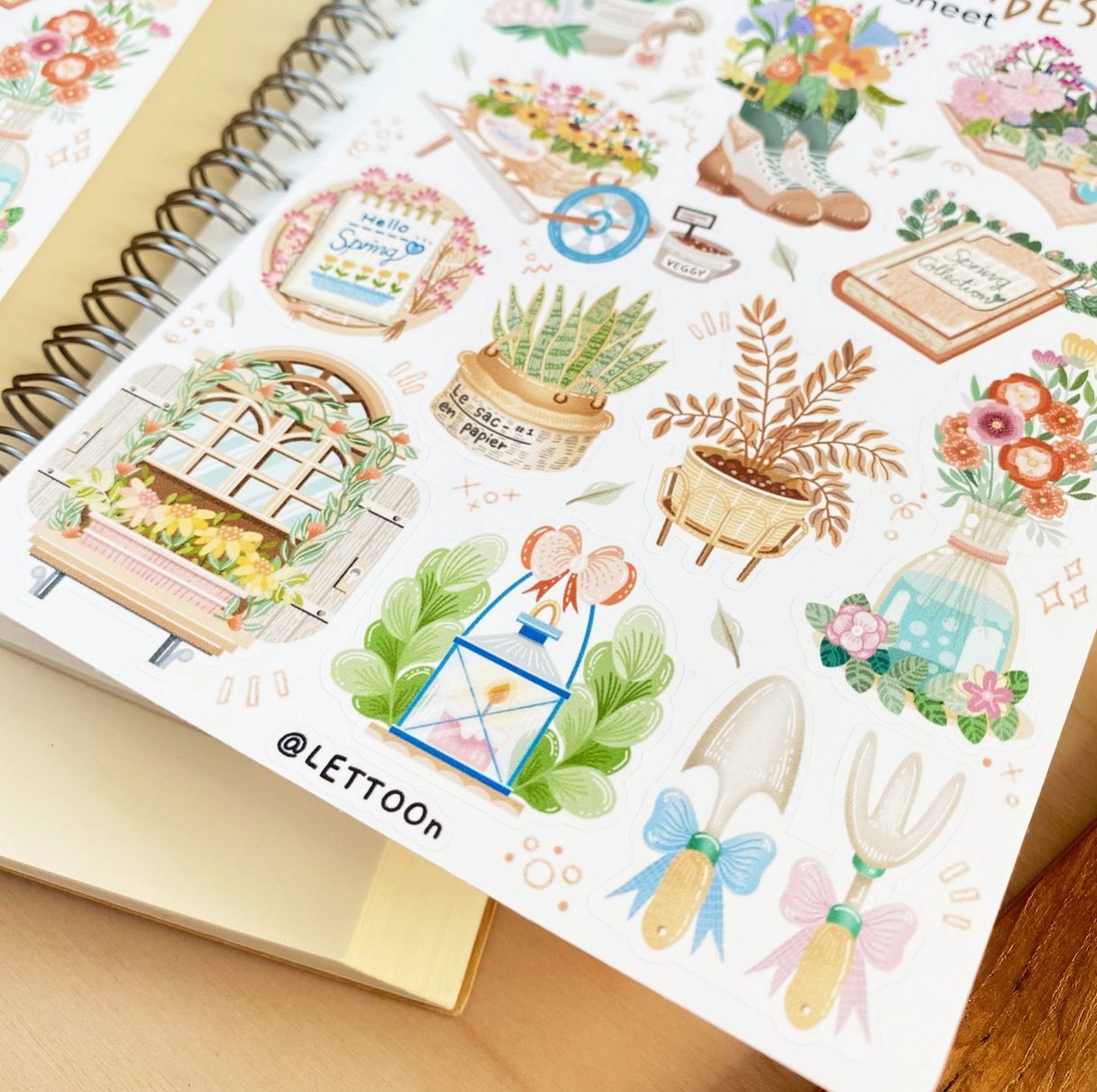 Lettoon Sticker Sheet - Spring Vibes