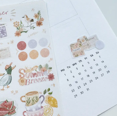 Lettoon Sticker Sheet - Summer Breeze
