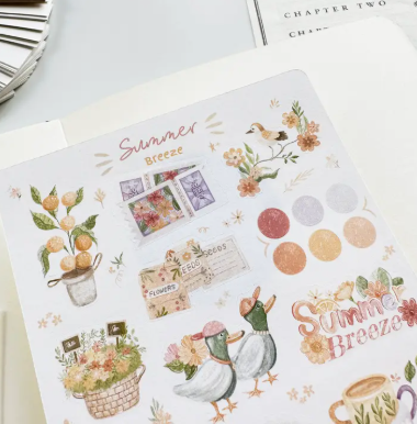 Lettoon Sticker Sheet - Summer Breeze