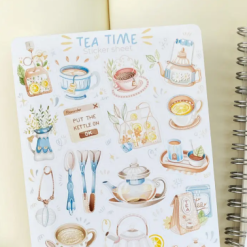 Lettoon Sticker Sheet - Tea Time