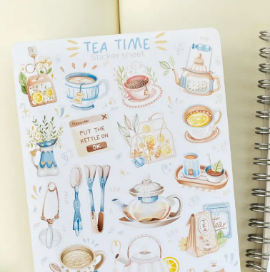 Lettoon Sticker Sheet - Tea Time
