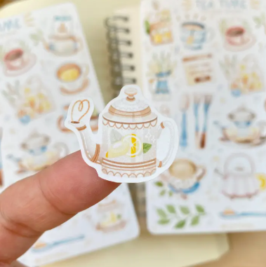 Lettoon Sticker Sheet - Tea Time