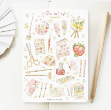 Lettoon Sticker Sheet - The Art of Summer