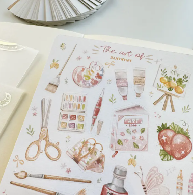 Lettoon Sticker Sheet - The Art of Summer