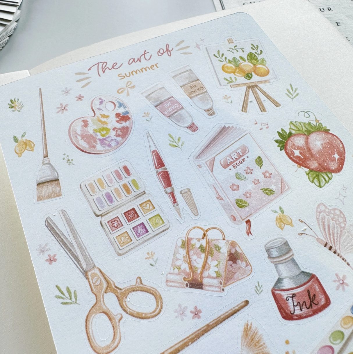 Lettoon Sticker Sheet - The Art of Summer