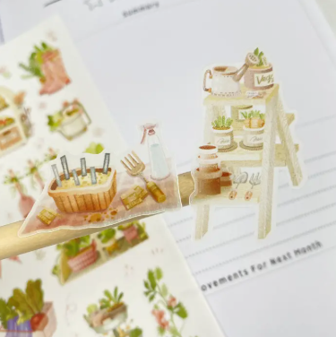 Lettoon Sticker Sheet - Veggie Garden