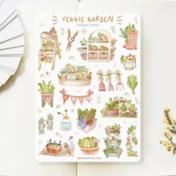 Lettoon Sticker Sheet - Veggie Garden