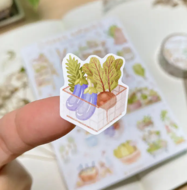Lettoon Sticker Sheet - Veggie Garden