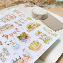 Lettoon Sticker Sheet - Veggie Garden