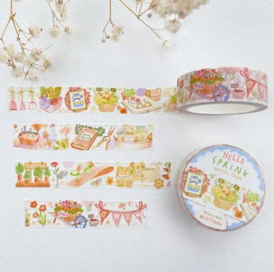 Lettoon Washi Tape - Hello Spring
