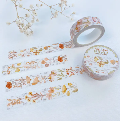 Lettoon Washi Tape - Mellow Flower