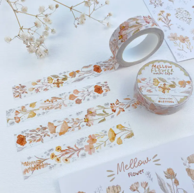 Lettoon Washi Tape - Mellow Flower
