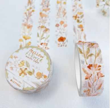 Lettoon Washi Tape - Mellow Flower