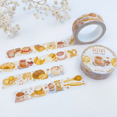 Lettoon Washi Tape - Morning Poetry