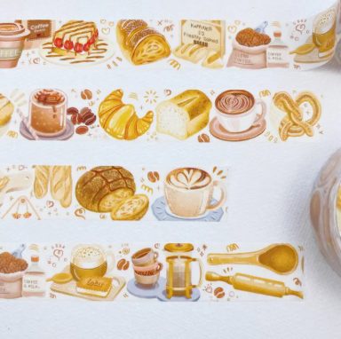Lettoon Washi Tape - Morning Poetry