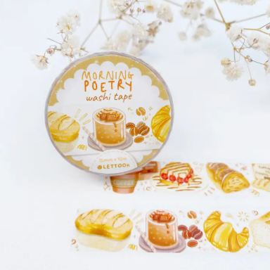 Lettoon Washi Tape - Morning Poetry