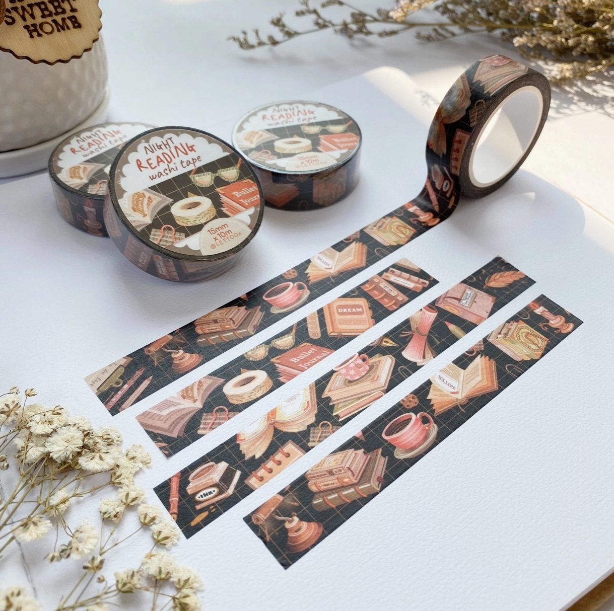 Lettoon Washi Tape - Night Reading