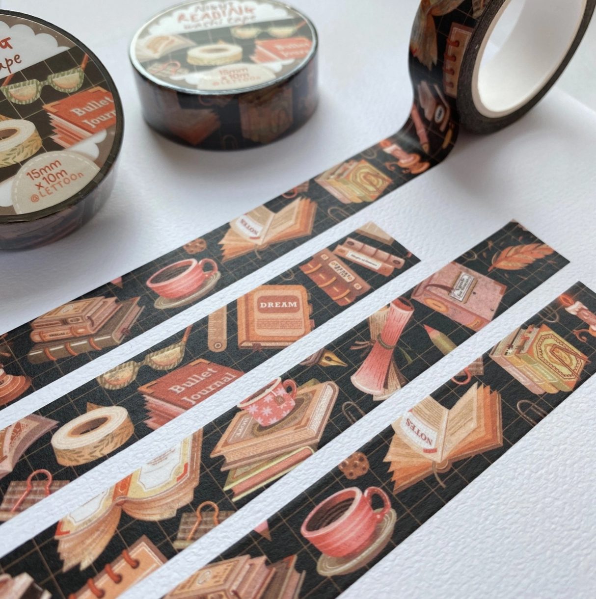 Lettoon Washi Tape - Night Reading