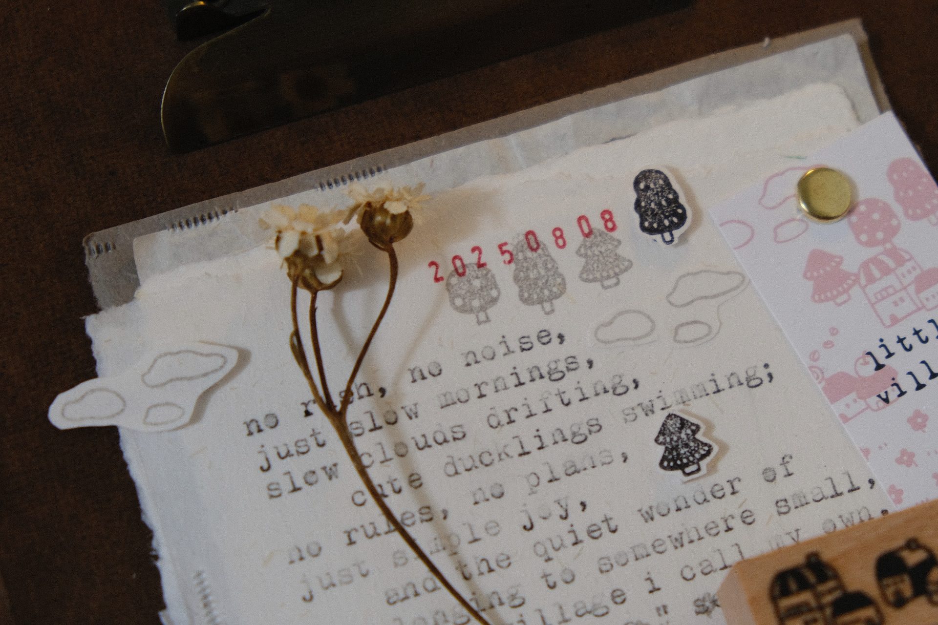 Eileen Tai Little Village Rubber Stamp Set A