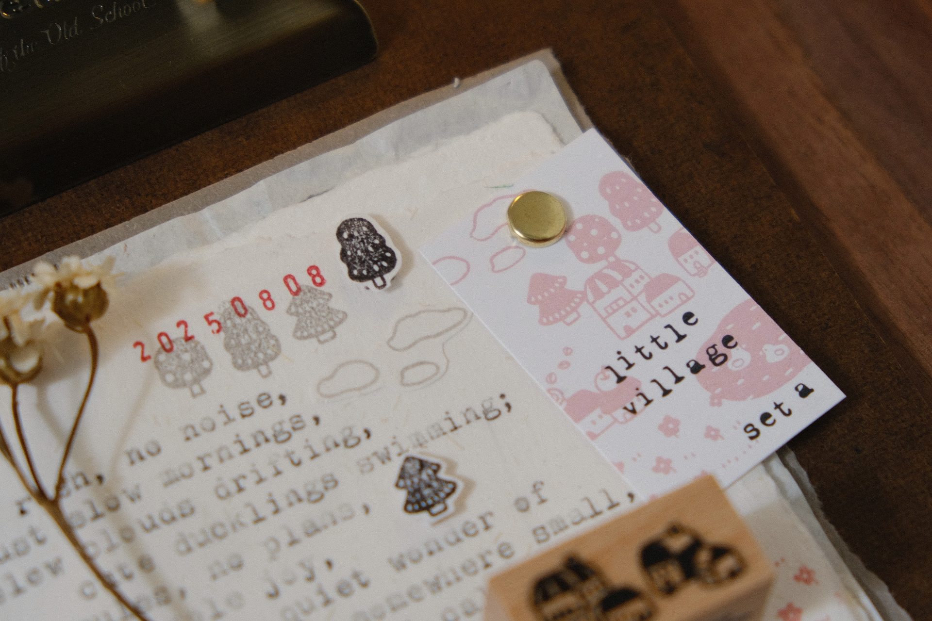 Eileen Tai Little Village Rubber Stamp Set A