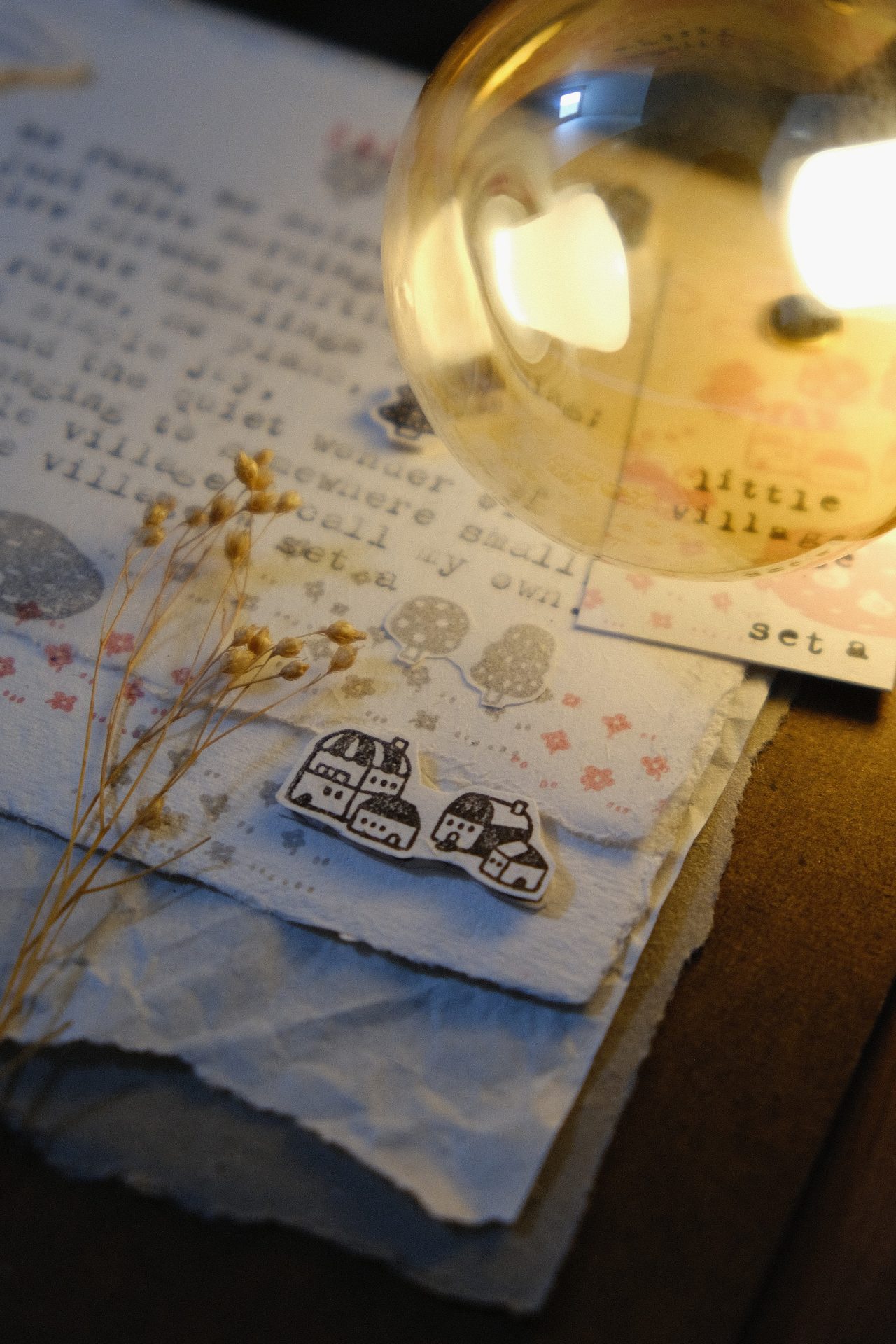 Eileen Tai Little Village Rubber Stamp Set A