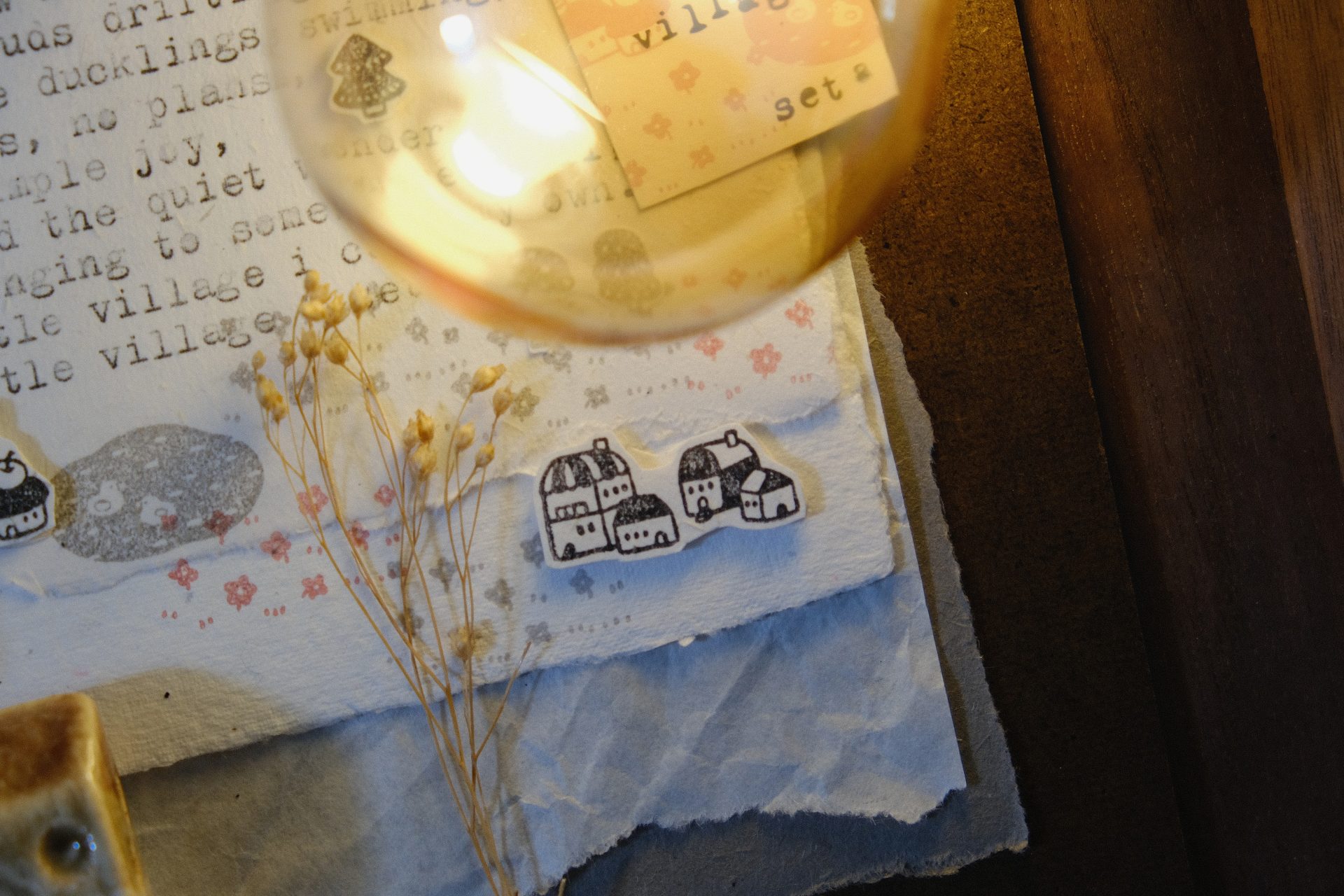 Eileen Tai Little Village Rubber Stamp Set A