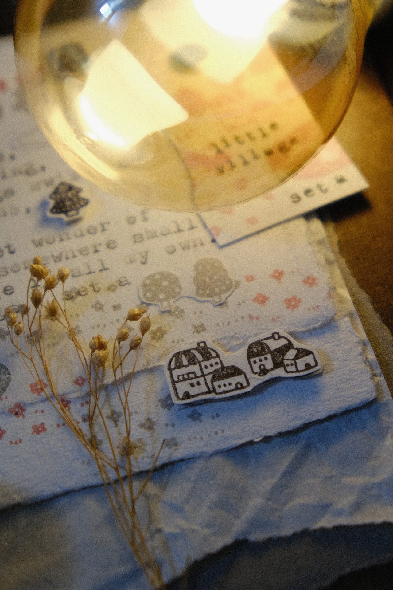 Eileen Tai Little Village Rubber Stamp Set A