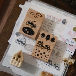 Eileen Tai Little Village Rubber Stamp Set A