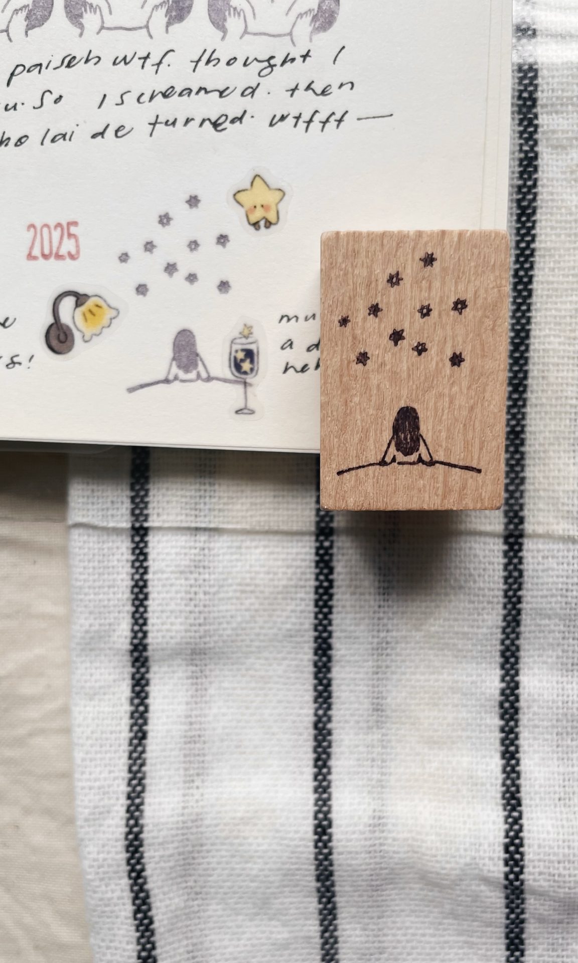 Ms Bulat Rubber Stamp - Look Up