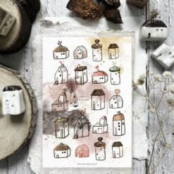 Black Milk Project Stickers - Mini Houses
