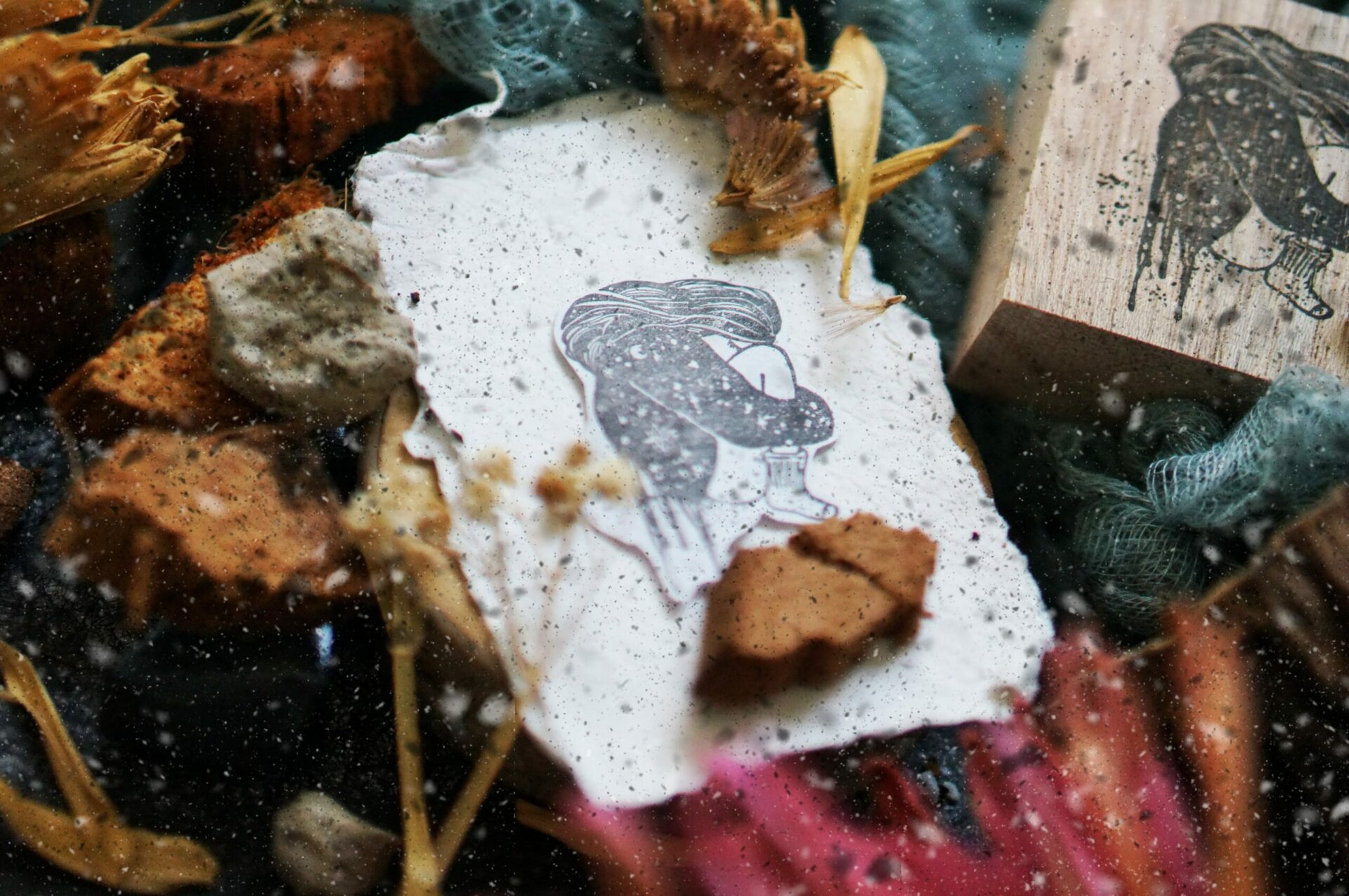Black Milk Project Melancholy Rubber Stamp - Cradle