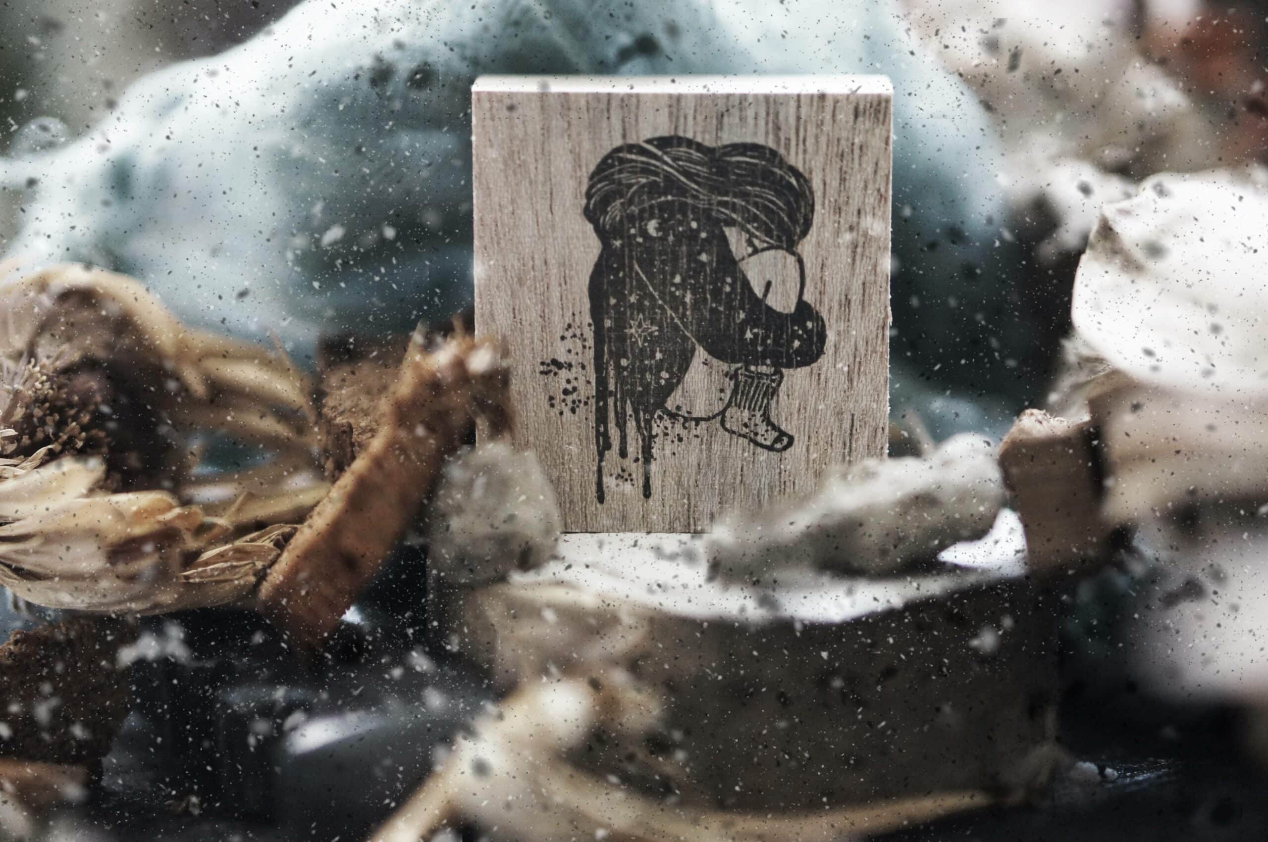 Black Milk Project Melancholy Rubber Stamp - Cradle