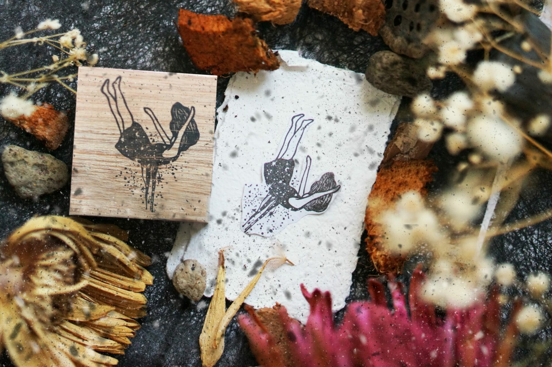 Black Milk Project Melancholy Rubber Stamp - Fall