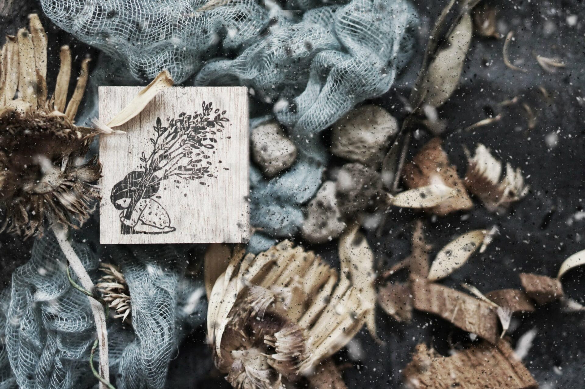 Black Milk Project Melancholy Rubber Stamp - Grounding