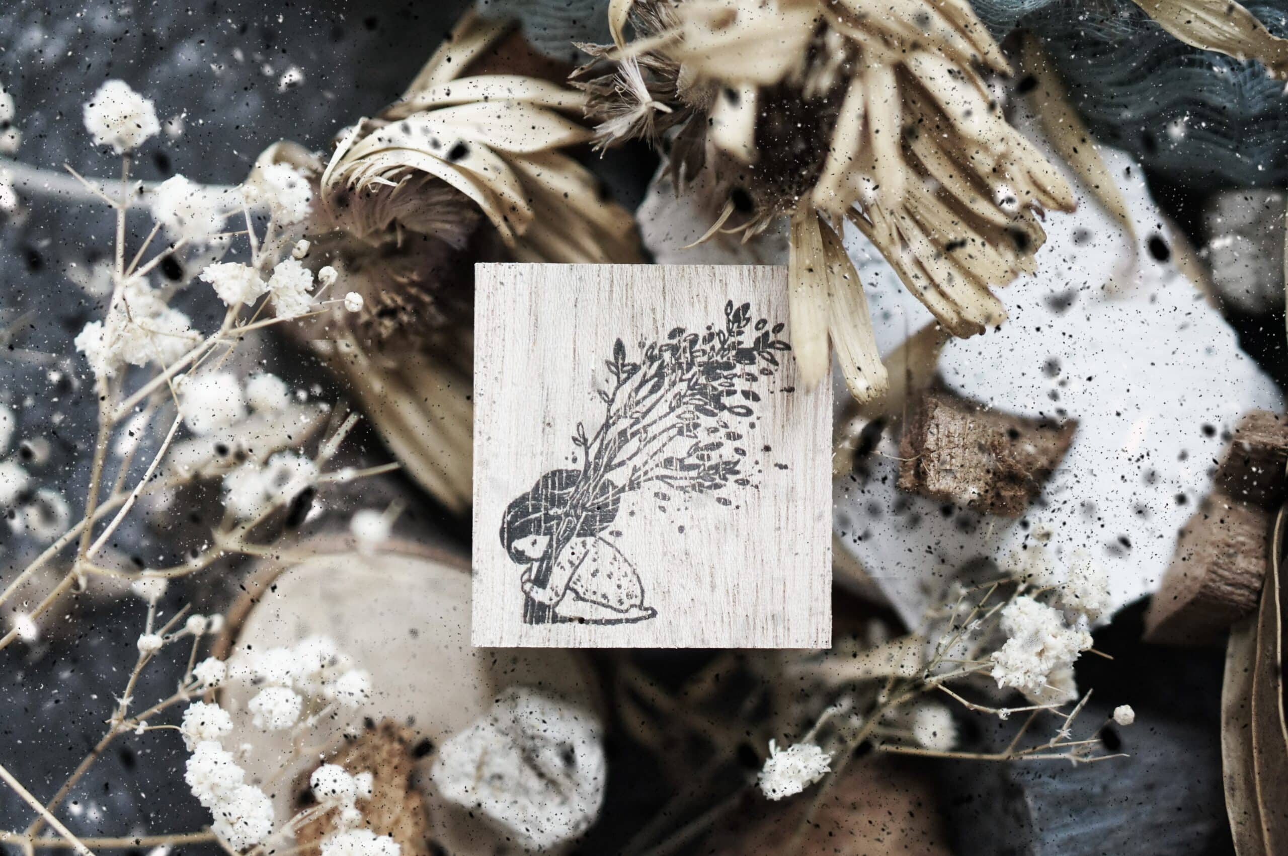 Black Milk Project Melancholy Rubber Stamp - Grounding
