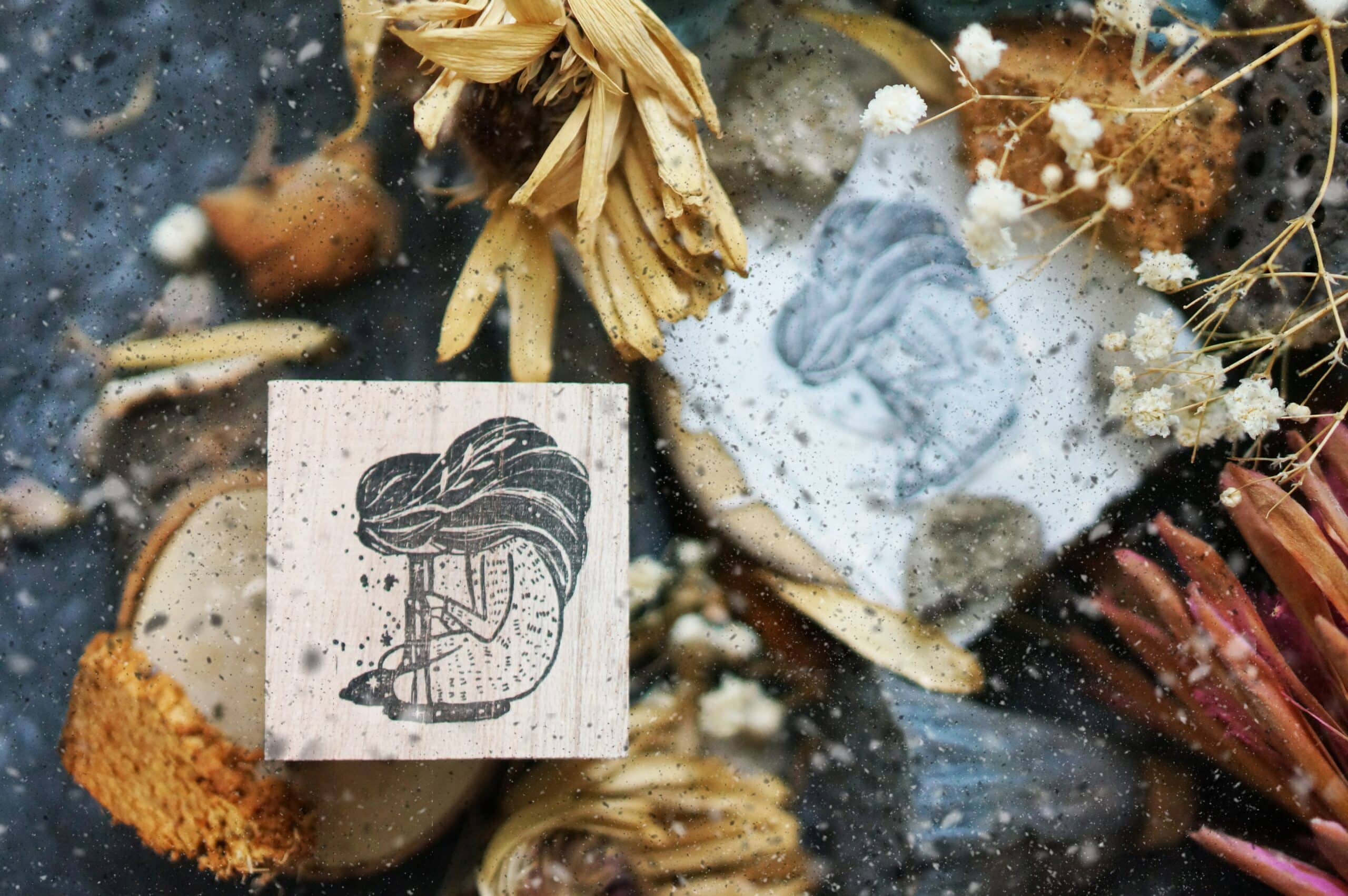 Black Milk Project Melancholy Rubber Stamp - Tears