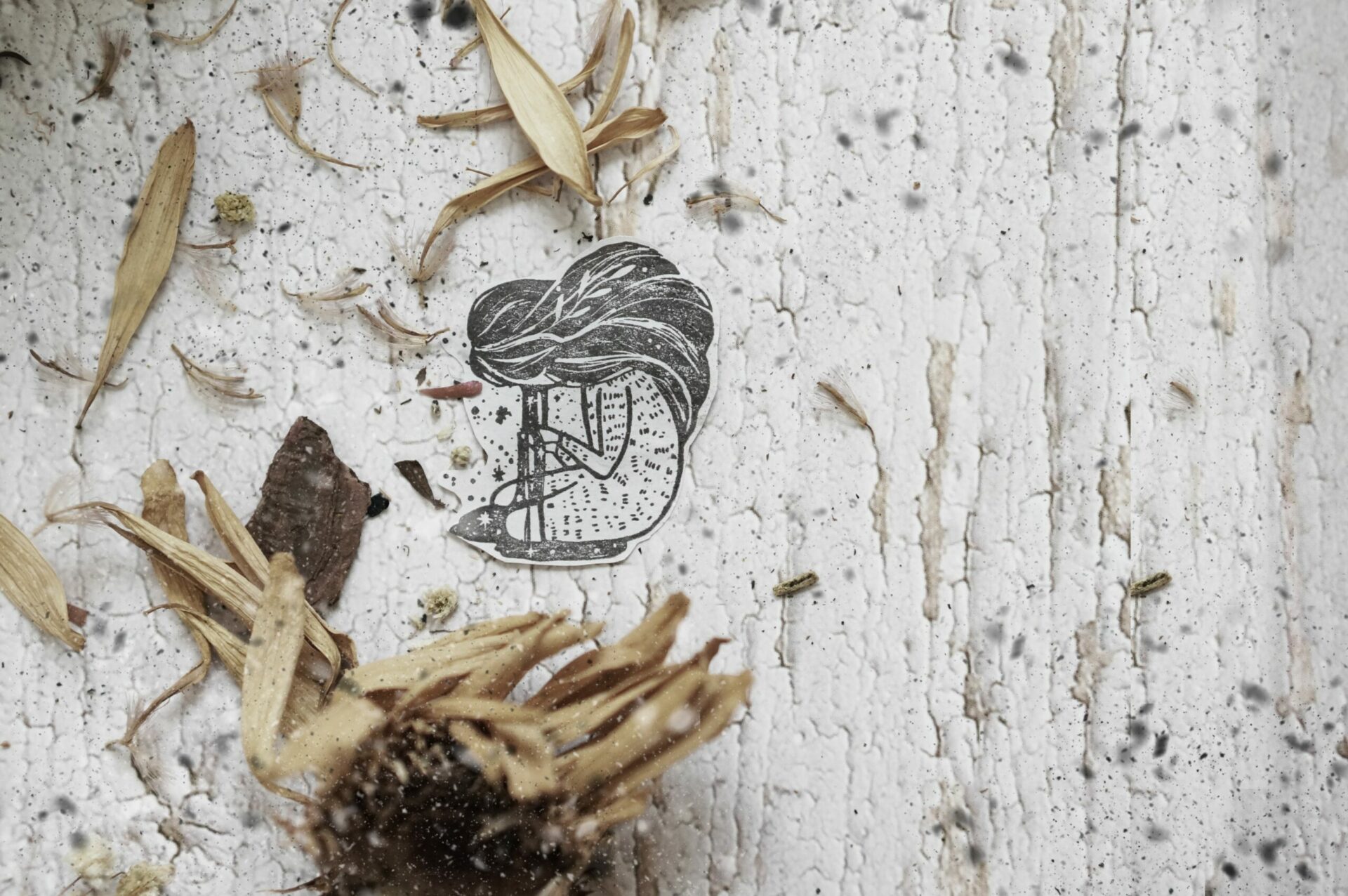 Black Milk Project Melancholy Rubber Stamp - Tears