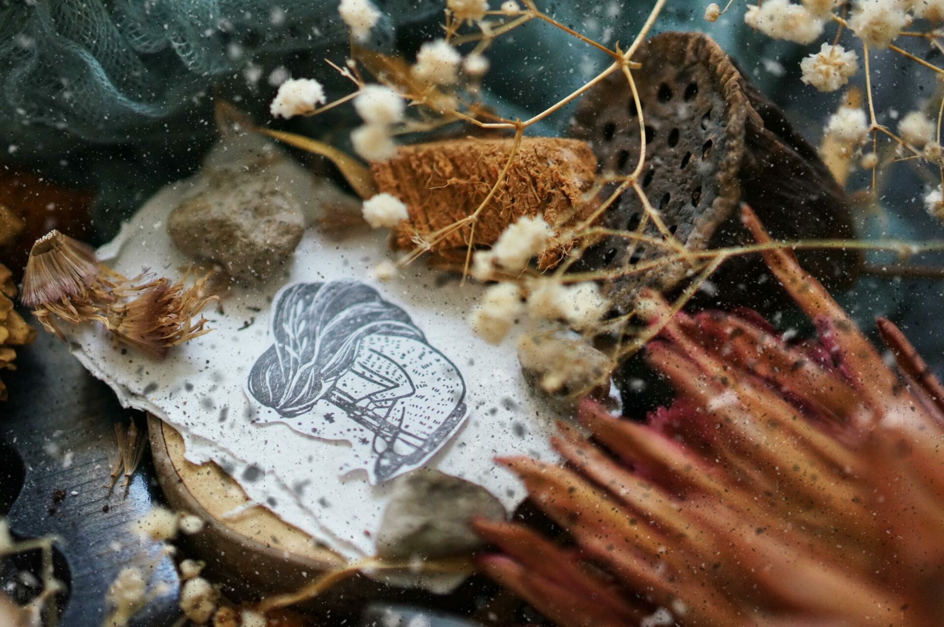 Black Milk Project Melancholy Rubber Stamp - Tears