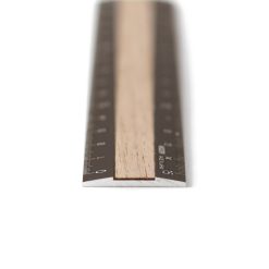 Midori Aluminium Wooden Ruler - Brown