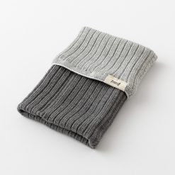 Midori Knitted Book Band Pen Case - Grey